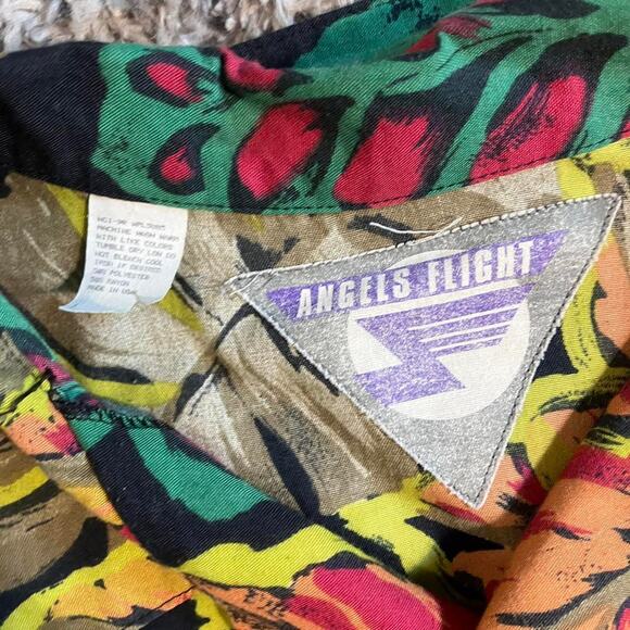 Vintage 90s Angel’s Flight Button Up Hawaiian Shirt - Picture 3 of 6